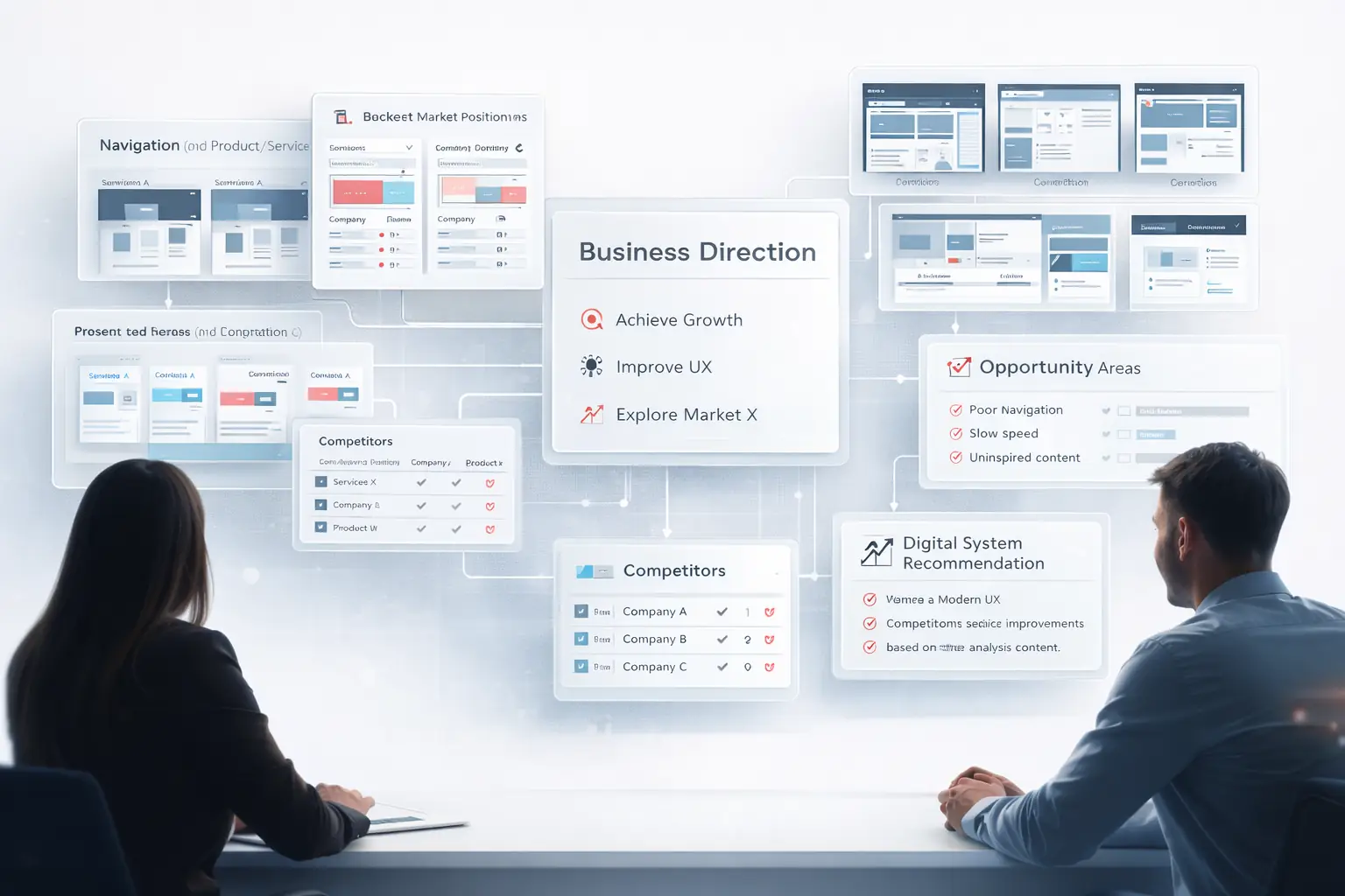 Dashboard di analisi dei concorrenti